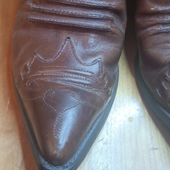 Ariat Brown Leather Slip-On Mules Size 7.5 - Picture 9 of 10